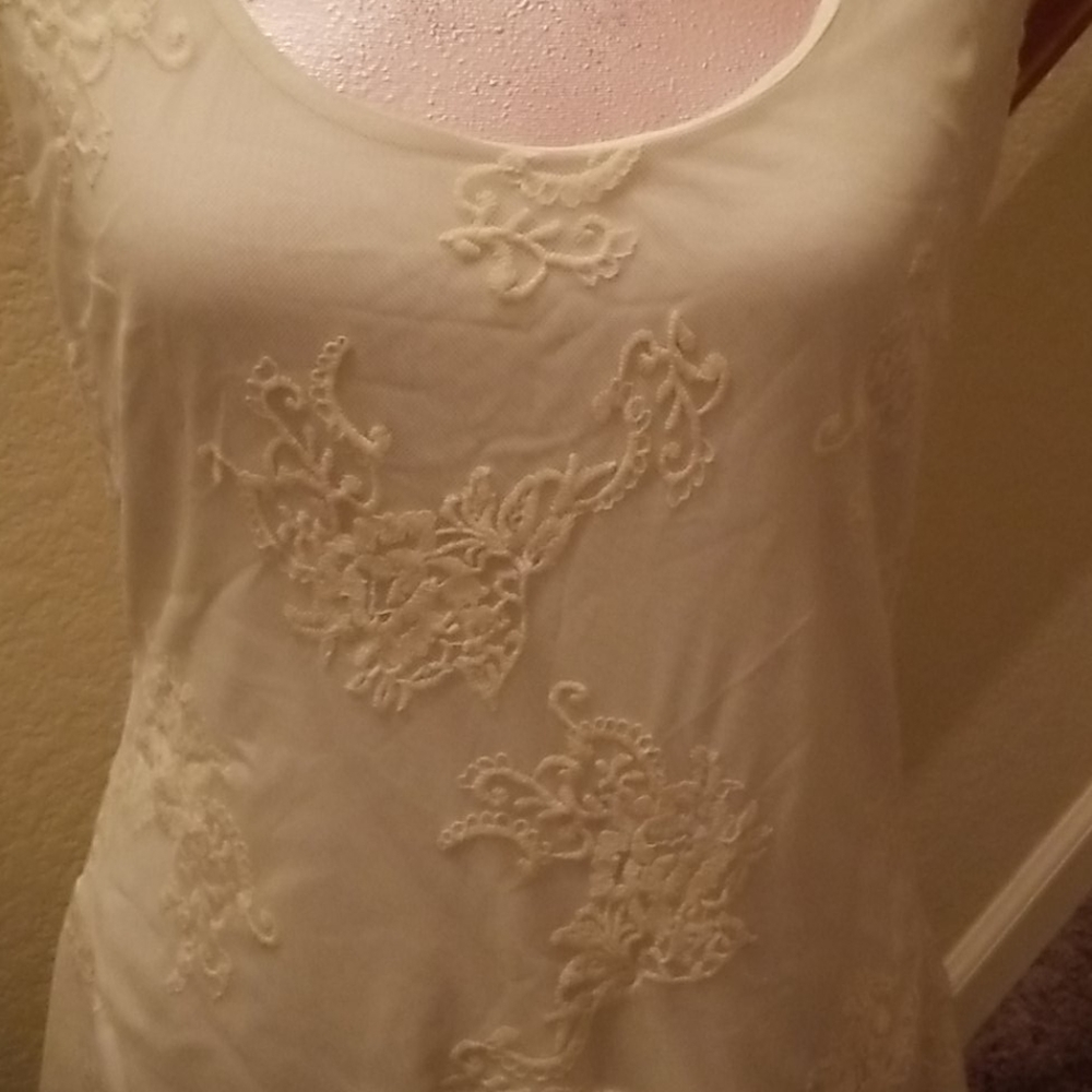 Beautiful Cream High-Low Dress - Picture 2 of 5
